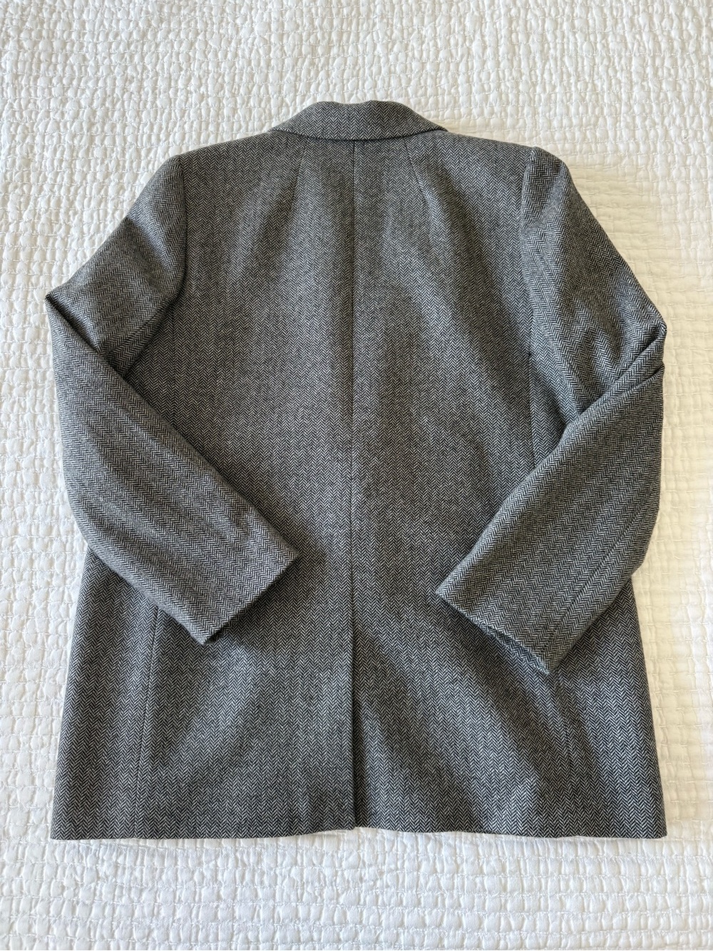 Madewell Wool Gray Herringbone Blazer - Picture 3 of 3